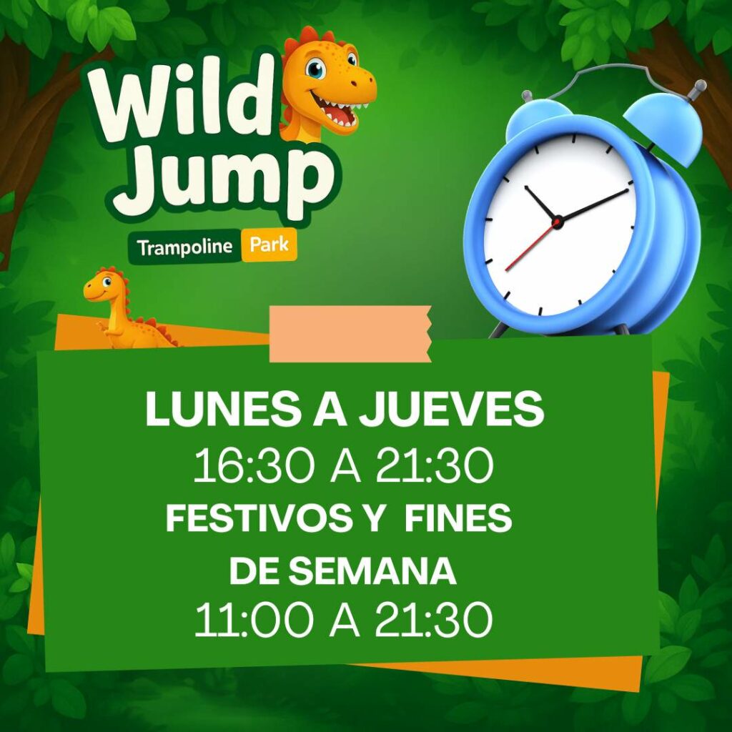 Horario parque de bolas Wild Jump orihuela
