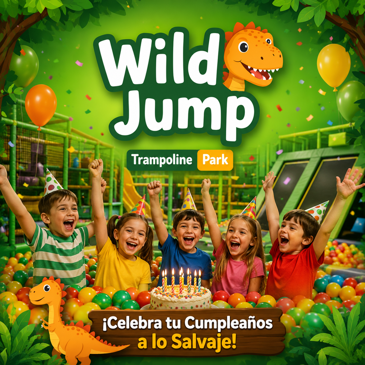 Celebrar cumpleaños en parque de bolas de orihuela